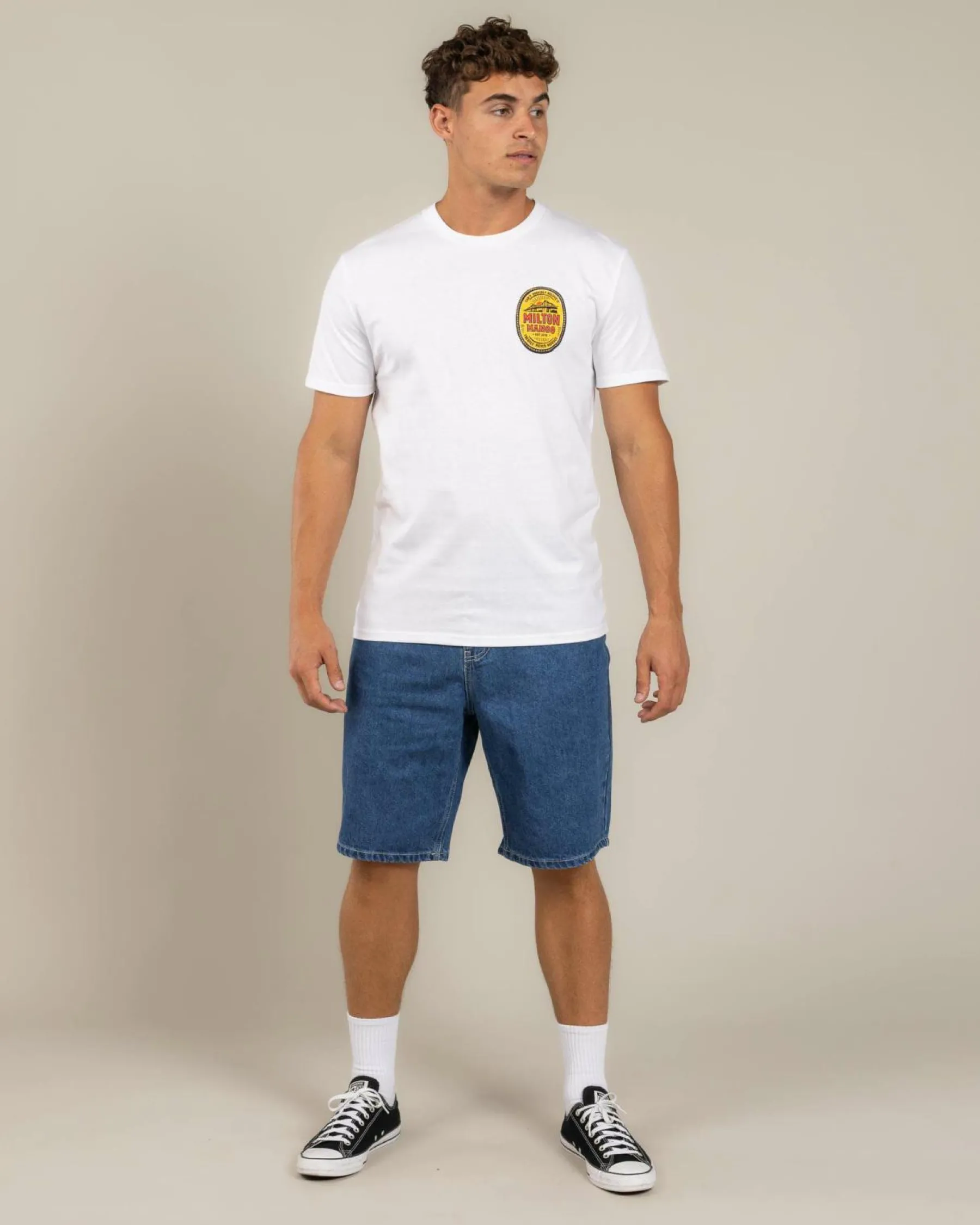 Tops & T-Shirts*Milton Mango Mango Story T-Shirt White