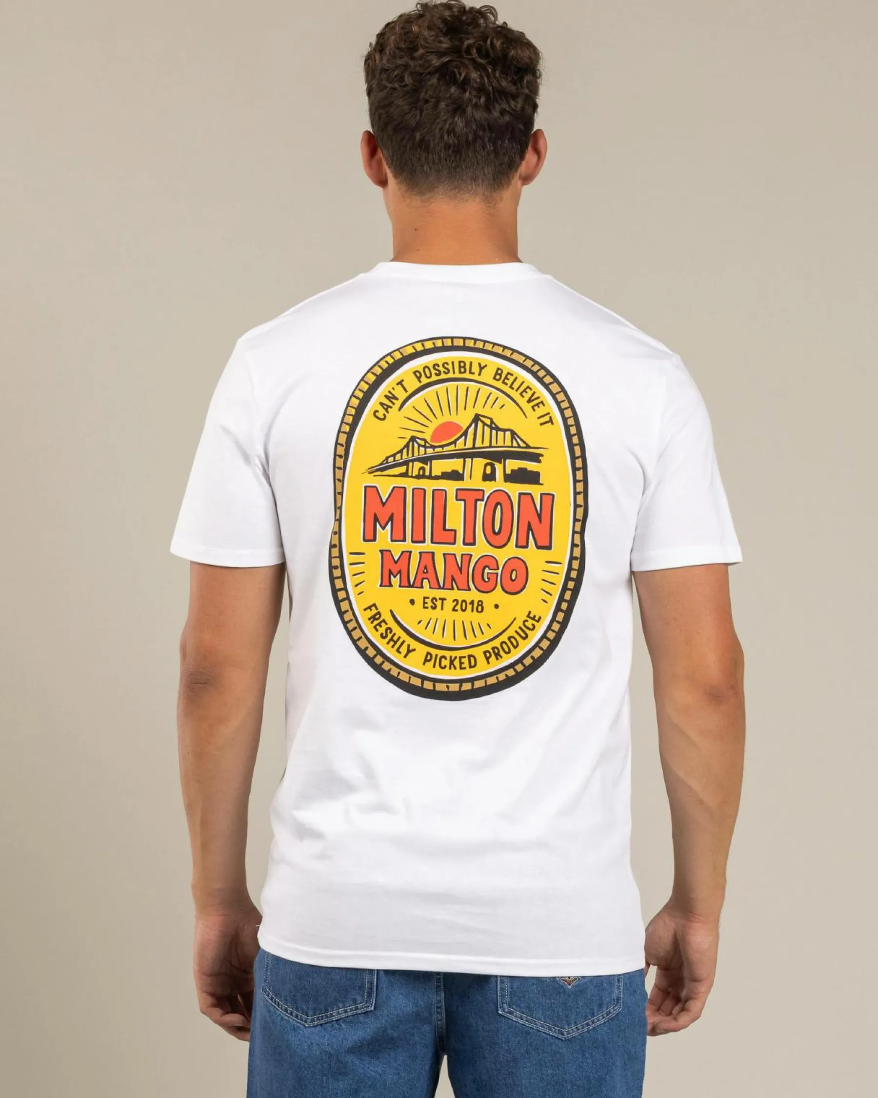 Tops & T-Shirts*Milton Mango Mango Story T-Shirt White