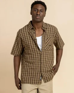 Outlet Manners Check Short Sleeve Shirt Tops & T-Shirts