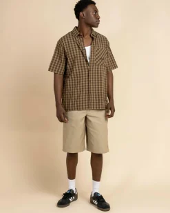 Outlet Manners Check Short Sleeve Shirt Tops & T-Shirts