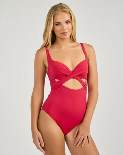 One Pieces*Topanga Mansfield One Piece Swimsuit Ruby Jewel