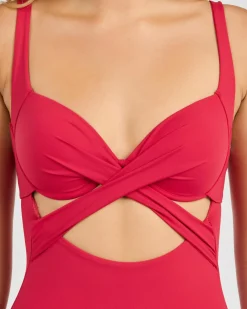 One Pieces*Topanga Mansfield One Piece Swimsuit Ruby Jewel