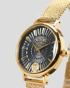 Jewelry*Versus Versace Mar Vista Watch Yellow Gold/black