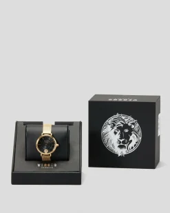Jewelry*Versus Versace Mar Vista Watch Yellow Gold/black