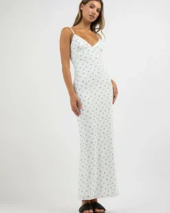 Dresses*Ava And Ever Margo Maxi Dress White/blue Floral
