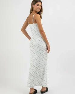 Dresses*Ava And Ever Margo Maxi Dress White/blue Floral