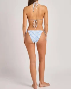 Bikinis*Kaiami Maria Classic Tie Bikini Bottom White/blue