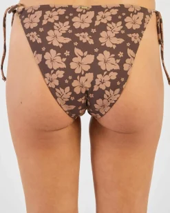 Bikinis*Topanga Marina Tie Side Bikini Bottom Choc