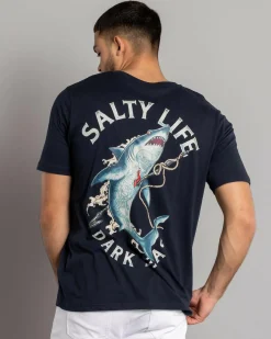 Tops & T-Shirts*Salty Life Mariner's Grave T-Shirt Navy