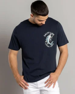 Tops & T-Shirts*Salty Life Mariner's Grave T-Shirt Navy