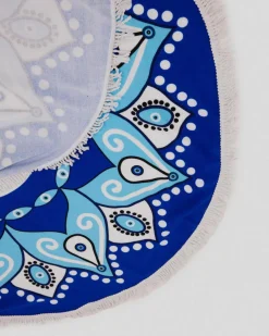 Beach Accessories & Towels*Kaiami Mati Round Towel Blue