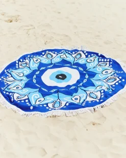 Beach Accessories & Towels*Kaiami Mati Round Towel Blue