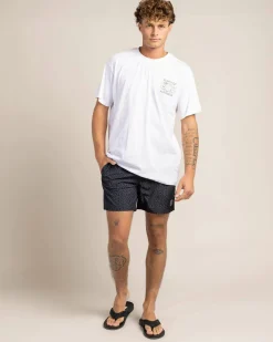 Board Shorts|Shorts & Bottoms*Jacks Matrix Elastic Waist Board Shorts Black