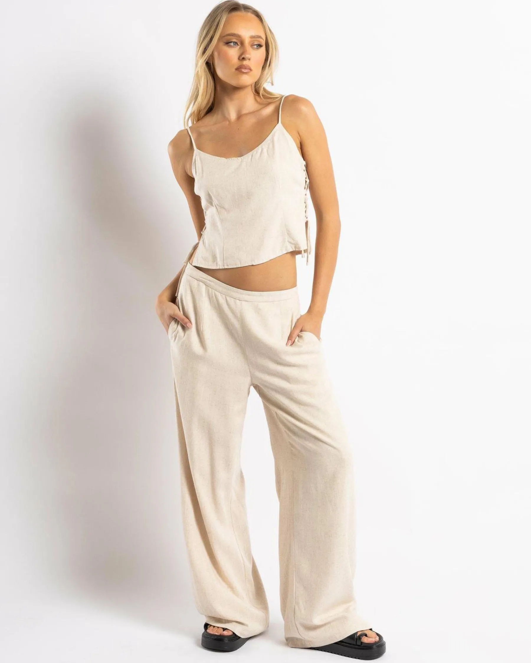 Best Maui Hawaii Pants Women Sets|Linen Blend
