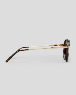 Sunglasses*Indie Eyewear Maxwell Sunglasses Yellow Tort/olive
