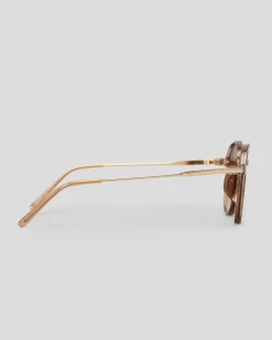 Sunglasses*Indie Eyewear Maxwell Sunglasses Crystal Tea/gd Brown