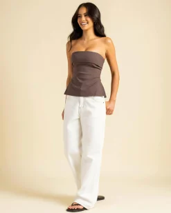 Tops*Ava And Ever May Tube Top Espresso