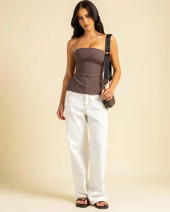Tops*Ava And Ever May Tube Top Espresso