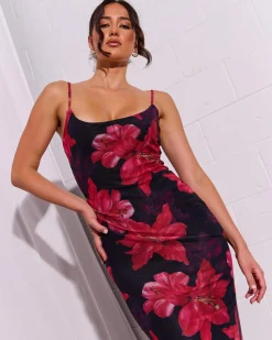 Dresses*Ava And Ever Mayson Midi Dress Red