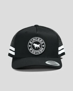 Headwear*Ringers Western MCCOY Trucker Cap Black/white