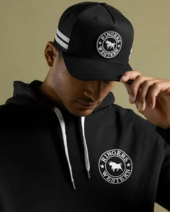 Headwear*Ringers Western MCCOY Trucker Cap Black/white