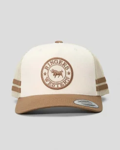 Headwear*Ringers Western MCCOY Trucker Cap Beige/clay