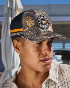 Headwear*Ringers Western MCCOY Trucker Cap Camo/orange