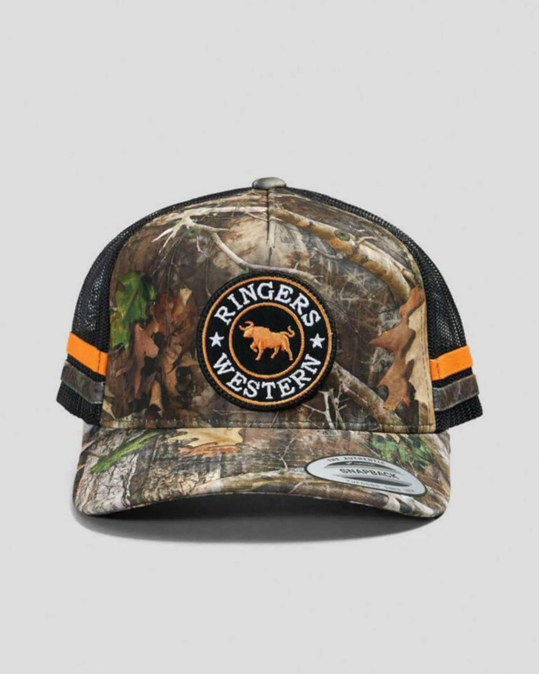 Headwear*Ringers Western MCCOY Trucker Cap Camo/orange