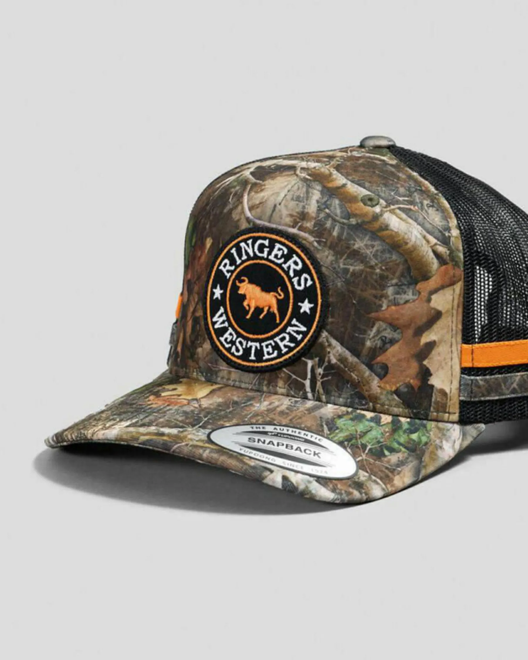 Headwear*Ringers Western MCCOY Trucker Cap Camo/orange