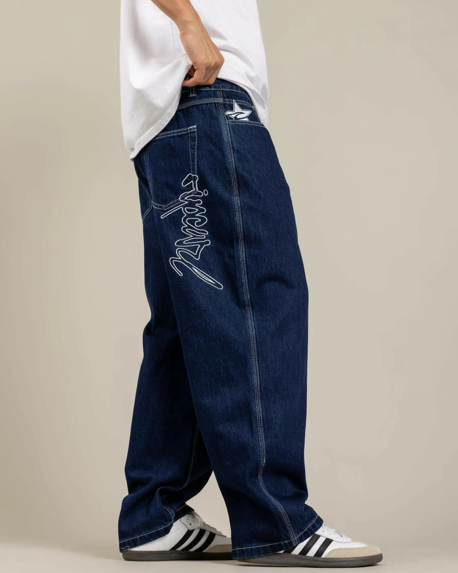 Denim|Shorts & Bottoms*Rip Curl Medina Rip Script Denim Jeans True Indigo