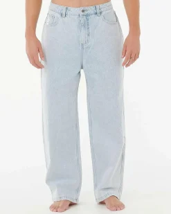 Denim|Shorts & Bottoms*Rip Curl Medina Rip Script Denim Jeans Bleached Blue