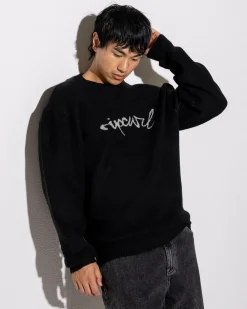 Sale Medina Script Crew Knit Sweatshirt Hoodies & Sweatshirts