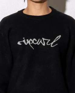 Sale Medina Script Crew Knit Sweatshirt Hoodies & Sweatshirts
