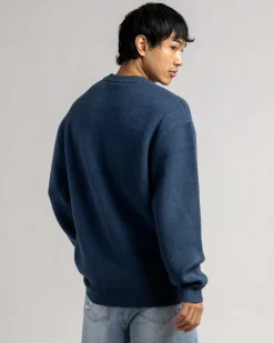 Hoodies & Sweatshirts*Rip Curl Medina Script Crew Knit Sweatshirt Light Navy
