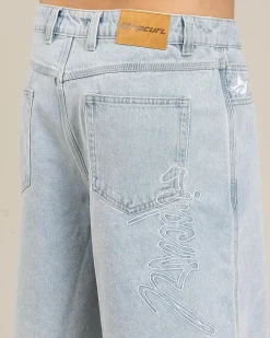 Denim|Shorts & Bottoms*Rip Curl Medina Script Denim Walk Shorts Bleached Blue