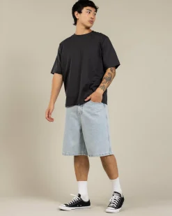 Denim|Shorts & Bottoms*Rip Curl Medina Script Denim Walk Shorts Bleached Blue
