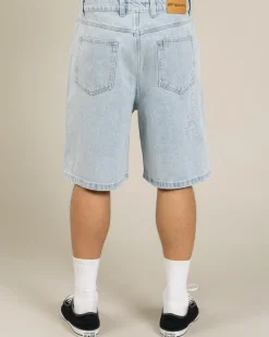 Denim|Shorts & Bottoms*Rip Curl Medina Script Denim Walk Shorts Bleached Blue