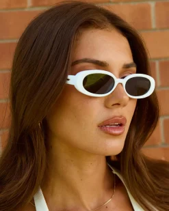 Sunglasses*Indie Eyewear Megan Sunglasses White/black