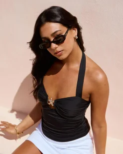 Sunglasses*Indie Eyewear Megan Sunglasses Black/black