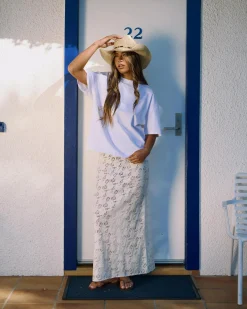 Outlet Meli French Lace Maxi Skirt Women Bottoms