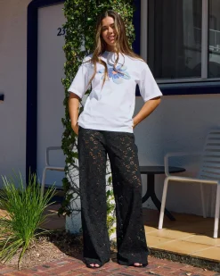 Bottoms*Ava And Ever Meli French Lace Pants Black