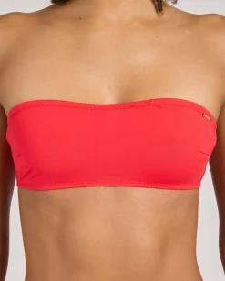 Bikinis*Topanga Melinda Bandeau Bikini Top Fire Red