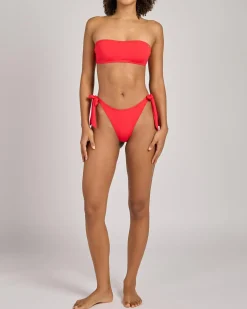 Bikinis*Topanga Melinda Bandeau Bikini Top Fire Red