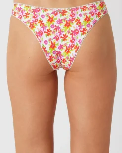 Bikinis*Topanga Melva High Cut Bikini Bottom White/multi
