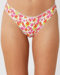 Bikinis*Topanga Melva High Cut Bikini Bottom White/multi