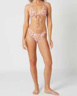 Bikinis*Topanga Melva Triangle Bikini Top White/multi