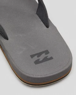 Flip Flops & Sandals*Billabong Mens' All Day Impact Thongs Charcoal