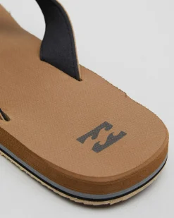Flip Flops & Sandals*Billabong Mens' All Day Impact Thongs Camel