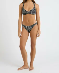 Bikinis*Rip Curl Mermaid Beach D-DD Crop Bikini Top Black