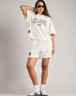 Sets|Bottoms*Champion Mesh Sport Shorts Ivory White